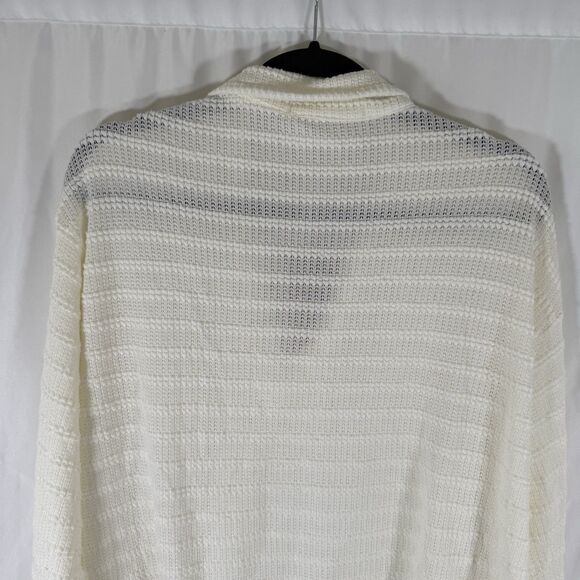 New Project Social T Swreater Women's Small Off White Knit Cotton Blend Pullover - Picture 9 of 10